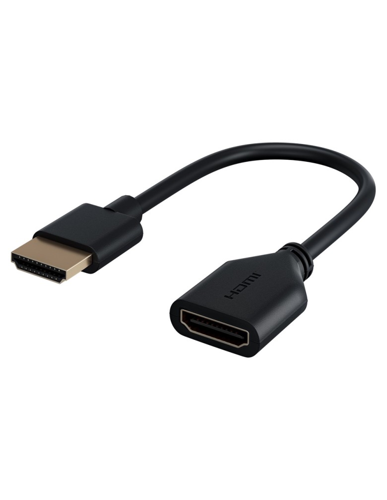 GOOBAY αντάπτορας HDMI 64824, εύκαμπτος, 4K/60Hz, 18Gbps, μαύρος