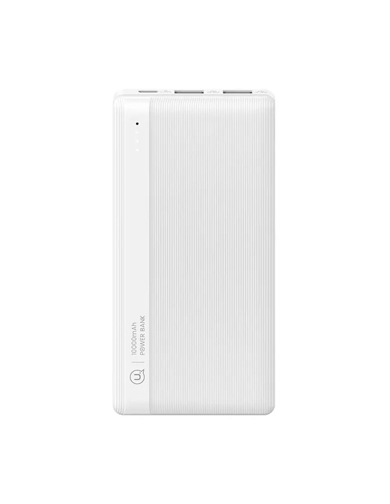 USAMS power bank US-CD205, 2x USB θύρες εξόδου, 10000mAh, 10W, λευκό