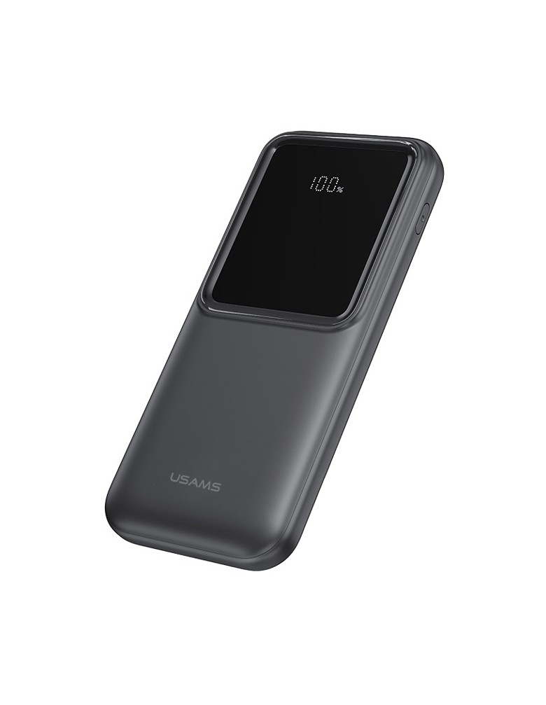 USAMS power bank US-CD194 με καλώδια, 5x έξοδοι, 10000mAh, 10W, μαύρο