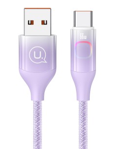 USAMS καλώδιο USB-C σε USB US-SJ636, 66W, 1.2m, μωβ