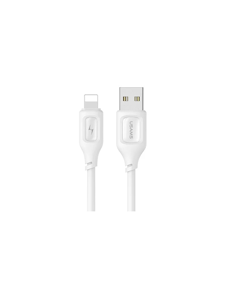 USAMS καλώδιο Lightning σε USB US-SJ618, 12W, 1m, λευκό