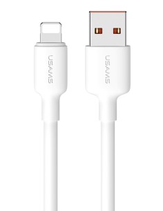 USAMS καλώδιο Lightning σε USB US-SJ604, 12W, 1m, λευκό