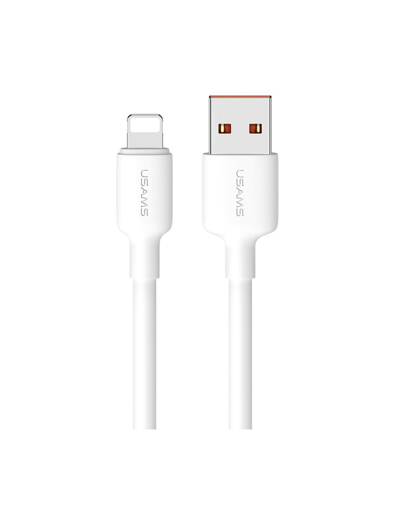 USAMS καλώδιο Lightning σε USB US-SJ604, 12W, 1m, λευκό