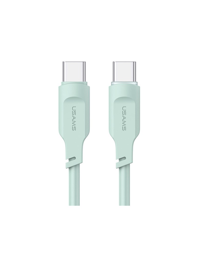 USAMS καλώδιο USB-C σε USB-C US-SJ567, 100W PD, 1.2m, πράσινο