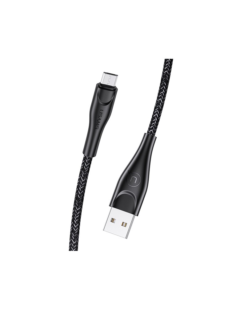 USAMS καλώδιο micro USB σε USB US-SJ393, 10W, 1m, μαύρο