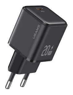 USAMS φορτιστής τοίχου US-CC183, USB-C θύρα εξόδου, 20W...