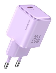 USAMS φορτιστής τοίχου US-CC183, USB-C θύρα εξόδου, 20W...