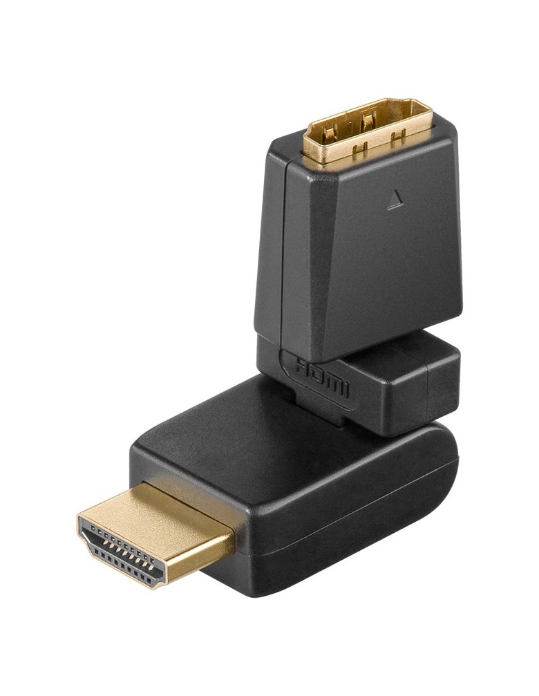 GOOBAY αντάπτορας HDMI 60757, 360° περιστρεφόμενος, 4K/60Hz, μαύρος