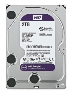 WD σκληρός δίσκος 3.5" Purple Surveillance 2TB, 256MB,...