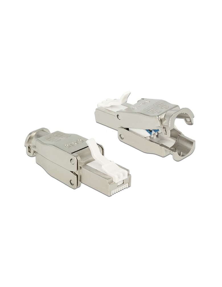 POWERTECH βύσμα δικτύου RJ45 CAB-N351, CAT 6A STP, tool-free, μεταλλικό