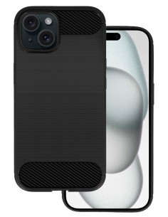 POWERTECH θήκη Carbon MOB-1928 για iPhone 15, μαύρη