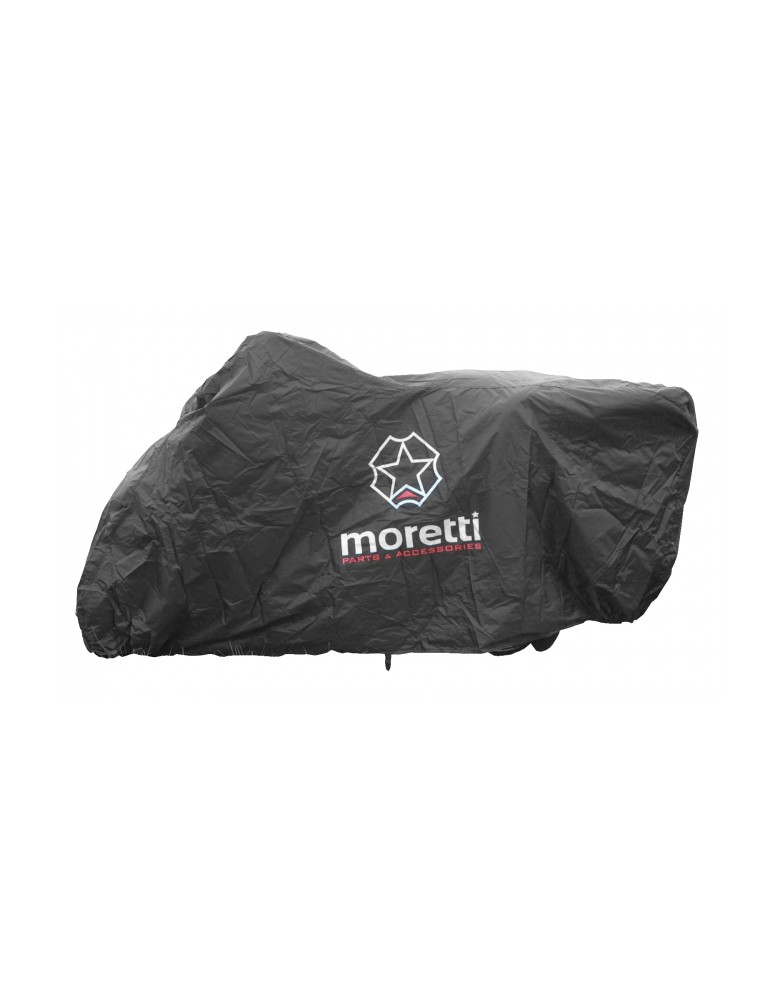 MORETTI κουκούλα μηχανής LXMA2739 με θήκη, S 203x83x119cm, μαύρη