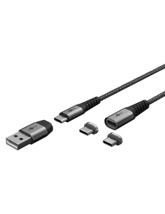 GOOBAY καλώδιο USB/USB-C σε USB-C 65653, μαγνητικό, 60W,...