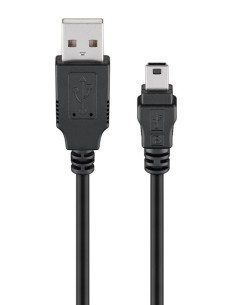 GOOBAY καλώδιο USB σε USB Mini 45740, 480Mbps, 1m, μαύρο