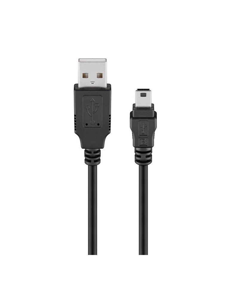 GOOBAY καλώδιο USB σε USB Mini 45740, 480Mbps, 1m, μαύρο