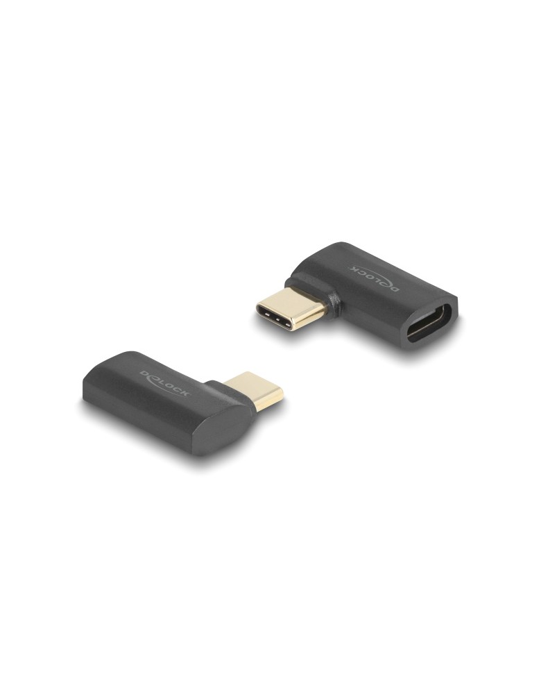 DELOCK αντάπτορας USB-C 60245, αρσενικό σε θηλυκό, 240W, 40Gbps, μαύρος