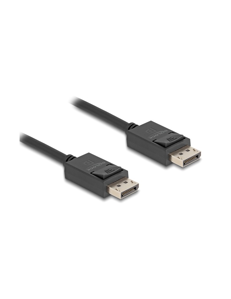 DELOCK καλώδιο DisplayPort 2.1 80492, 8K/60Hz 4K/120Hz 40 Gbps 1m, μαύρο