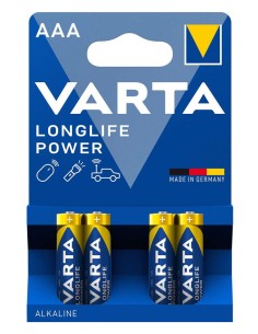 VARTA αλκαλικές μπαταρίες Longlife Power, AAA/LR03, 1.5V,...