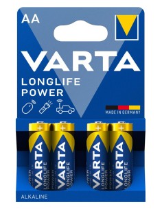 VARTA αλκαλικές μπαταρίες Longlife Power, AA/LR6, 1.5V, 4τμχ