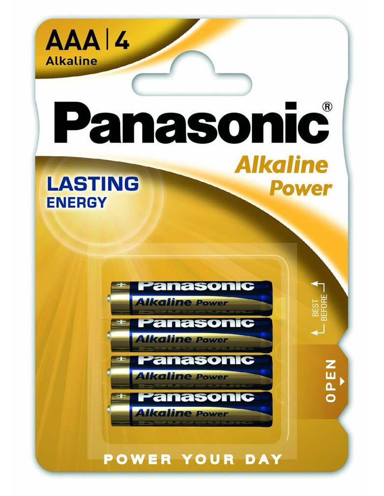 PANASONIC αλκαλικές μπαταρίες Alkaline Power, AAA/LR03, 1.5V, 4τμχ