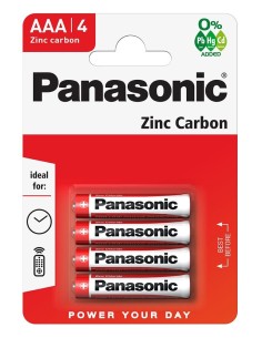 PANASONIC μπαταρίες Zinc Carbon, AAA/R03, 1.5V, 4τμχ