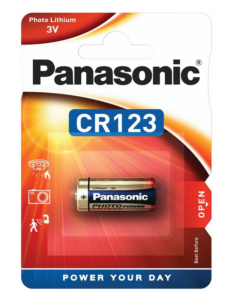 PANASONIC μπαταρία λιθίου, CR123, 3V, 1τμχ