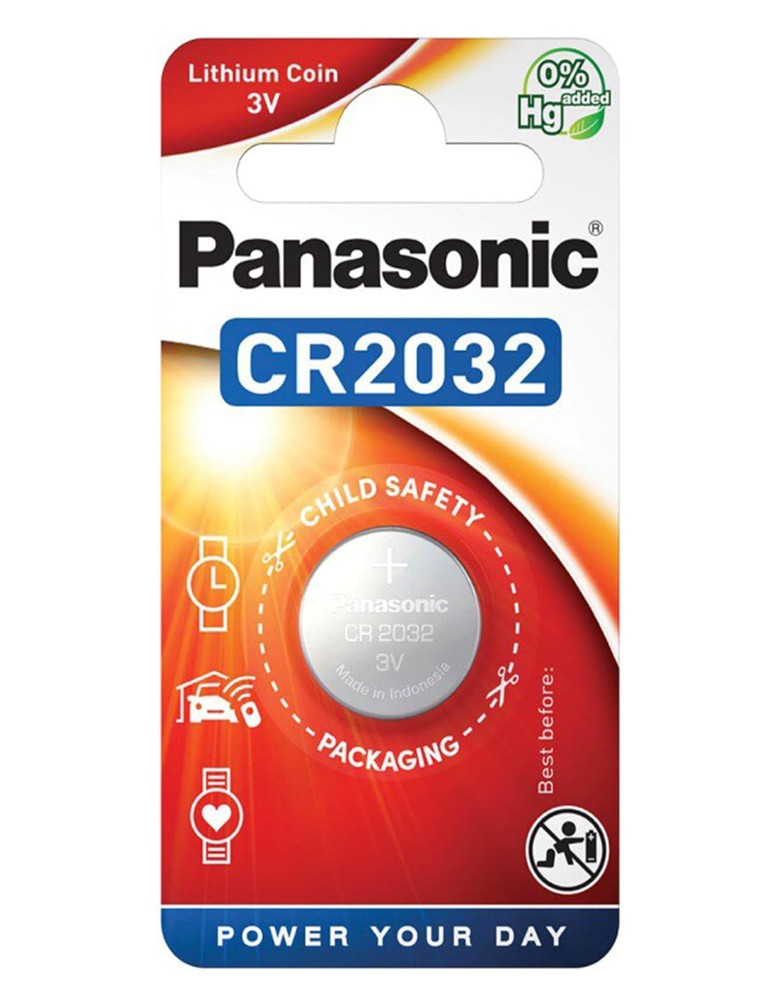 PANASONIC μπαταρία λιθίου, CR2032, 3V, 1τμχ