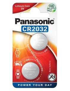 PANASONIC μπαταρία λιθίου, CR2032, 3V, 2τμχ