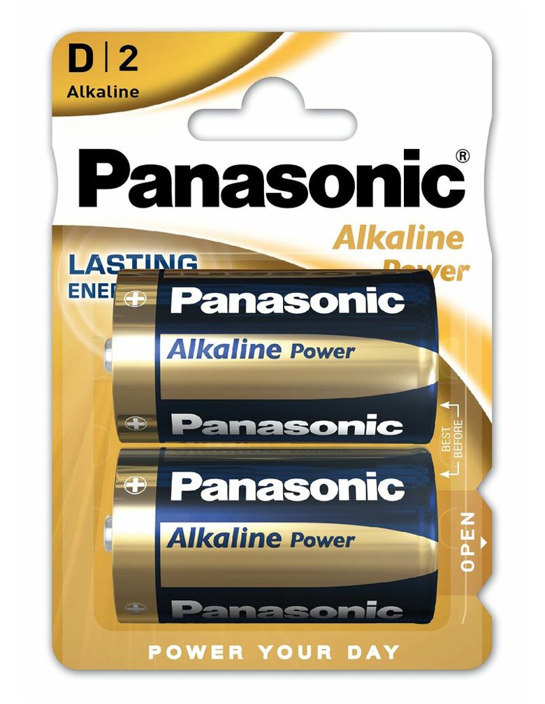 PANASONIC αλκαλικές μπαταρίες Alkaline Power, D/LR20, 1.5V, 2τμχ