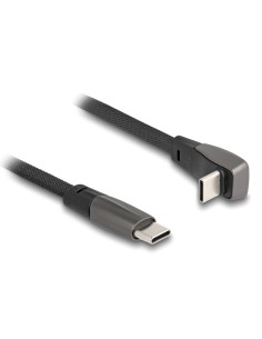 DELOCK καλώδιο USB-C 80751, 60W, flat, γωνιακό, 480 Mbps,...