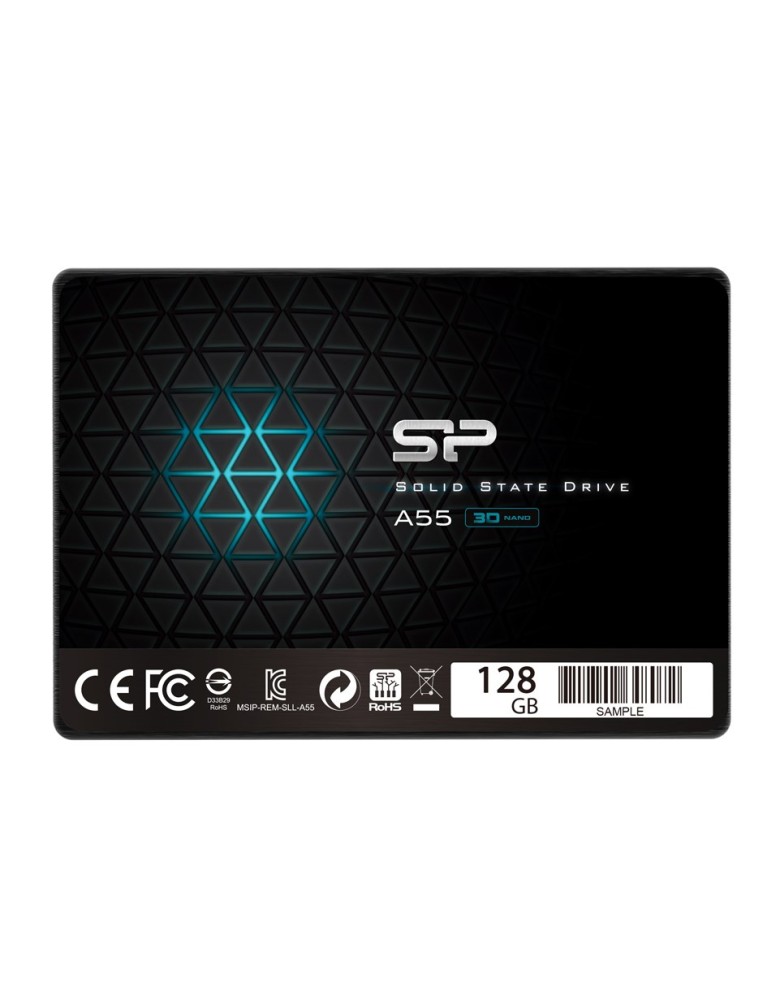 SILICON POWER SSD A55 128GB, 2.5", SATA III, 550-420MB/s 7mm, TLC