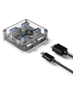 ORICO USB hub MH4U-U3, 4x θυρών, 5Gbps, διάφανο