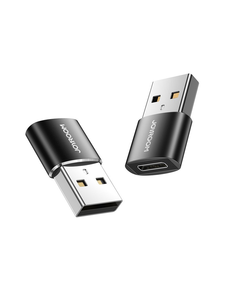 JOYROOM αντάπτορας USB σε USB USB-C S-H152, 480Mbps, μαύρος, 2τμχ