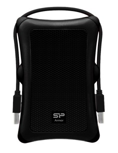 SILICON POWER εξωτερικός HDD Armor A30, 1TB, USB 3.2, μαύρος