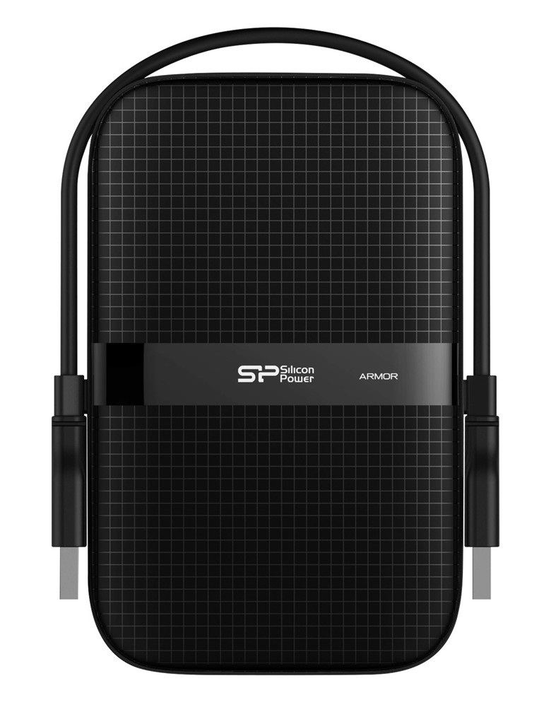 SILICON POWER εξωτερικός HDD Armor A60, 1TB, USB 3.2, μαύρος