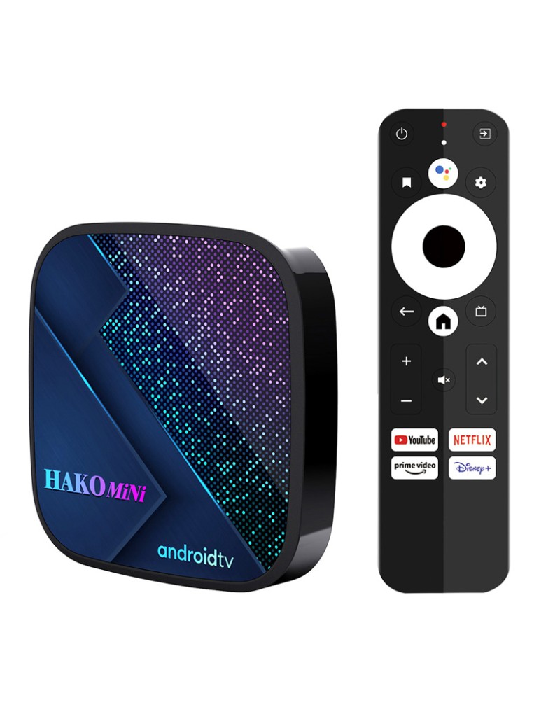 HAKO TV Box Mini, Google/Netflix certificate, 4/32GB 4K WiFi, Android 11