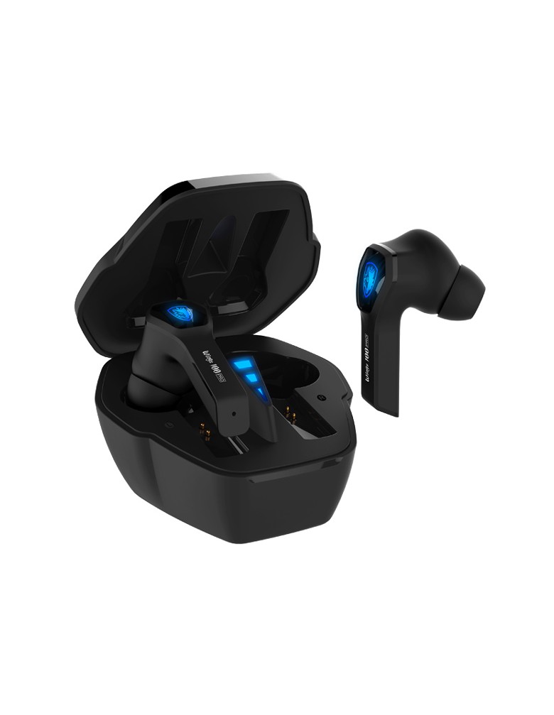 SADES gaming earphones Wings 100 Pro, θήκη φόρτισης True Wireless, μαύρα