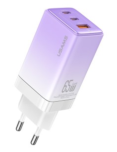 USAMS φορτιστής τοίχου US-CC180, USB & 2x USB-C, 65W PD,...