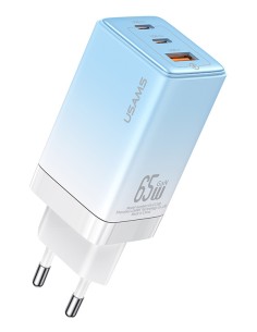 USAMS φορτιστής τοίχου US-CC180, USB & 2x USB-C, 65W PD,...