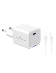 POWERTECH φορτιστής τοίχου PT-1225 με καλώδιο, USB-C,...