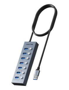 CABLETIME USB hub CT-HUBU7-AG, 7x θυρών, 5Gbps, USB...