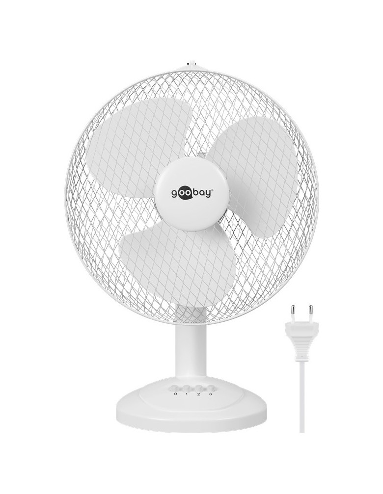 GOOBAY επιτραπέζιος ανεμιστήρας 39512, 12", 40W, λευκός