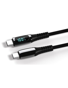 LEMI 100W Nylon Braid Digital Display USB Cable