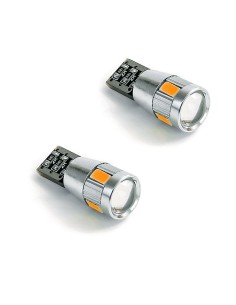 ΛΑΜΠΕΣ LED T10 Wedge-CANBUS 24V 2 ΤΜΧ - ΠΟΡΤΟΚΑΛΙ