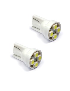 ΛΑΜΠΕΣ 4 LED T10 wedge 12V 2 ΤΜΧ