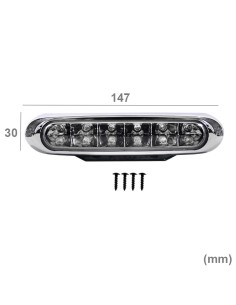 ΠΡΟΒΟΛΕΙΣ ΙΝΟΧ DAYLIGHT LED ΜΠΛΕ 12V