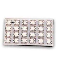 Λάμπα πλαφονιέρας με 24 LED, 35x65mm, λευκό 1 ΤΜΧ