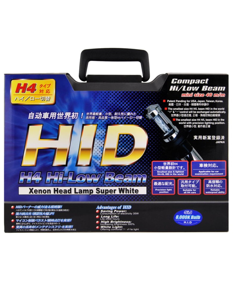 HID MYCARR H4 H/L BEAM 8000K