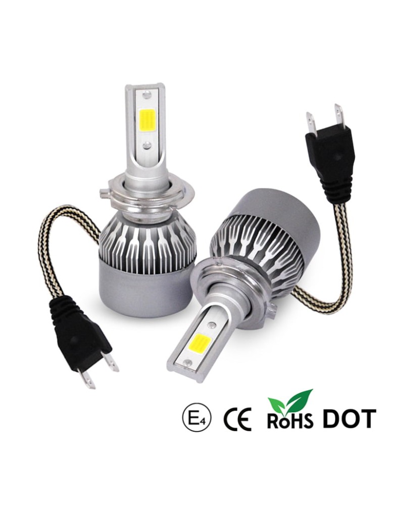 ΣΥΣΤΗΜΑ LED C6 H7 60W 7200LM, 6500K