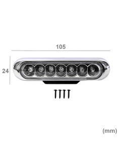 ΠΡΟΒΟΛΕΙΣ DAYLIGHT LED ΜΠΛΕ 12V